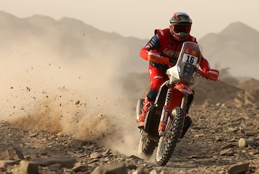 Toni Mulec, del equipo BAS World KTM, en acción durante la segunda etapa.