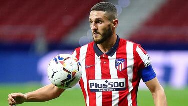 Koke, durante un partido con el Atlético.