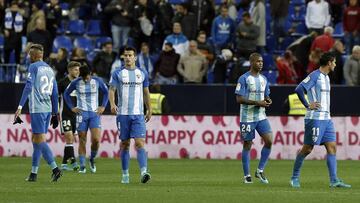 Jugadores del Málaga.