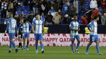 Jugadores del M&aacute;laga.