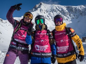 Los 3 españoles que compitieron en el FWT de Baqueira Beret.