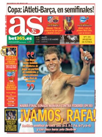 Las portadas de AS de enero