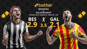 Besiktas JK vs. Galatasaray SK: horario, dónde ver, pronósticos y clasificación