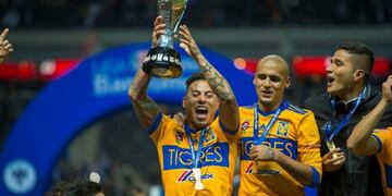 El delantero fue campeón con Tigres del Apertura 2017 y jugó la final ante el clásico rival, Monterrey.