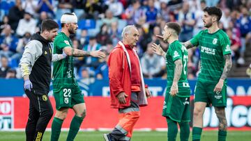 05/05/2024. Partido correspondiente a la jornada 38 de LaLiga Hypermotion entre el Real Zaragoza y el Burgos CF en La Romareda. Mumo