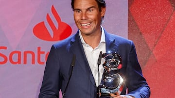 Rafa Nadal, en los Premios AS del Deporte 2020.