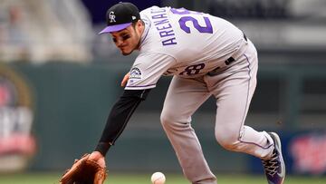 Nolan Arenado ha sido un basti&oacute;n para los Colorado Rockies con el bate y con el guante.