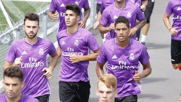 Asensio, en el primer entrenamiento en Montreal.