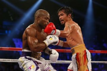 Combate entre Manny Pacquiao y Timothy Bradley Jr. en las Vegas por el título de peso welter de la Organización Mundial de Boxeo.