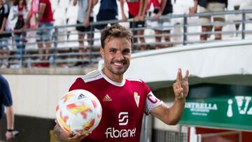 Real Murcia CF vs SD Logroñes, Primera RFEF, Liga, Primera Federacion, Grupo ll, Jornada 6, Estadio Nueva Condomina, Enrique Roca, 01/10/2022