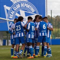 Los juveniles de oro del Depor siguen brillando con el Fabril