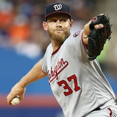 Stephen Strasburg, impone récord de ponches con los Nationals
