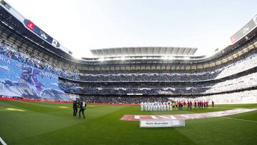 23/12/17 PARTIDO PRIMERA DIVISION CLASICO
 REAL MADRID - BARCELONA
 TIFO AFICIONADOS SEGUIDORES
 PANORAMICA VISTA GENERAL AFICIONADOS SEGUIDORES