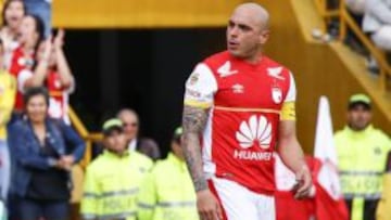 Omar P&eacute;rez, capit&aacute;n y m&aacute;ximo &iacute;dolo de Independiente Santa Fe