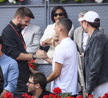 Gerard Piqué y Lucas Vázquez, jugadores del Barcelona y Real Madrid.