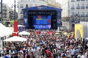 Ambiente de Champions en las calles de Madrid