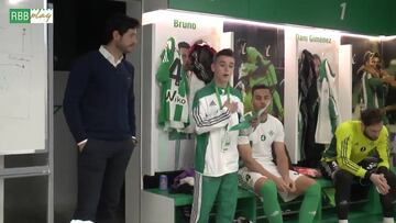 La charla motivadora al Betis para el derbi... ¡la dio un chaval!