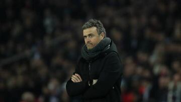 Luis Enrique is under pressure following the 4-0 loss to PSG