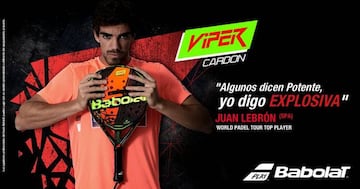 La nueva Babolat Viper Carbon, la pala de Juan Lebr&oacute;n.