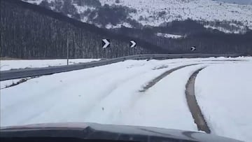 Bauke Mollema reconoci&oacute; en coche las nevadas rampas de la subida al Blockhaus, final de la novena etapa del Giro de Italia.