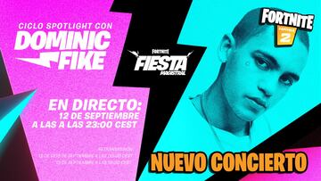 Conciertos Spotlight en Fiesta Magistral en Fortnite: Dominic Fike anunciado