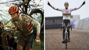 Adrie van der Poel, yerno del mítico Raymond Poulidor, fue un gran ciclista neerlandés de las décadas de los 80 y 90 que llegó a ser campeón mundial de ciclocross, gran clasicómano (ganó Flandes, Lieja, Amstel…) y con dos etapas en el Tour. Era difícil superarle, pero su hijo Mathieu van der Poel va por ese camino: a los 27 años es una superestrella del ciclocross y carretera.