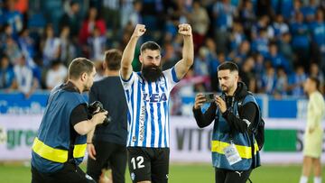 Asier Villalibre celebra la clasificación