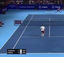 Ganar un juego a Federer provoca reacciones en tenistas tan geniales como esta