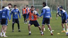 Entrenamiento Deportivo de La Coru&ntilde;a. B&oacute;veda,  granero, H&eacute;ctor valin