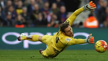 Oblak, en un partido.