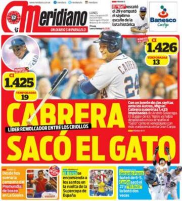 Portadas de la prensa deportiva