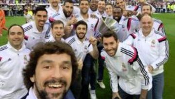 Selfie de la sección de basket.