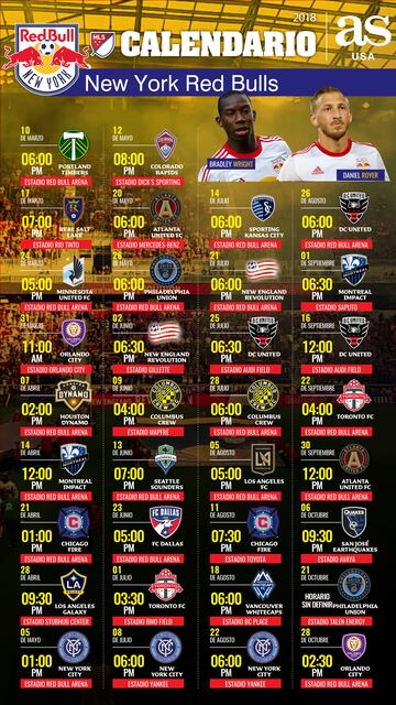 El encuentro entre New York Red Bulls y New York City ser¨¢ el 5 de mayo en el Red Bull Arena.