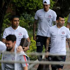 Carnes y bautizo: la tarde de relajo de la Roja en Brasil