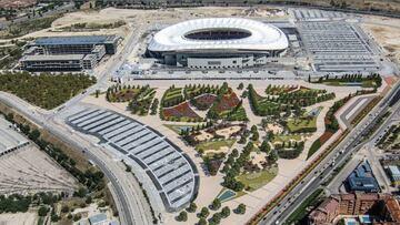 Ya han comenzado las obras de ajardinamiento exterior del Wanda Metropolitano