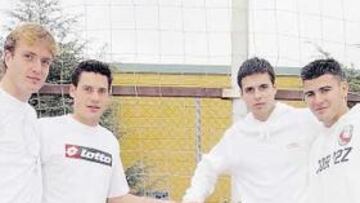 <b>LOS CUATRO. </b>De izq. a dcha.: Galán, Sicilia, Del Moral y Braulio.