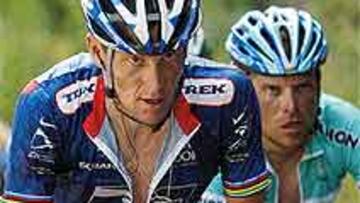 <b>TAPADO.</B> Armstrong no dio el zarpazo en la primera cita de montaña.