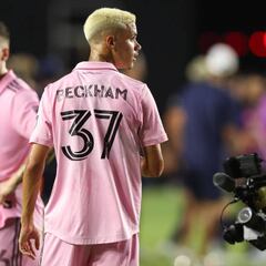 Romeo Beckham debutó con Inter Miami ante el Barcelona