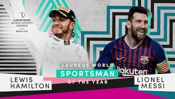 Messi and Lewis Hamilton share Laureus World Sportsman of the Year award