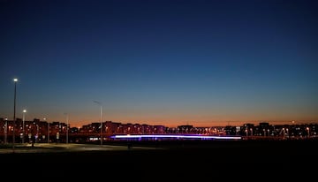 Skyline al atardecer en la ciudad de Kaliningrado, Rusia.