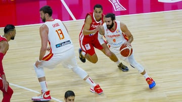 31/08/2019 Ricky Rubio en el Espa&ntilde;a - T&uacute;nez del Mundial 2019
 DEPORTES
 FEB
 