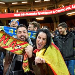 Suecia-España: los goles y la clasificación en imágenes