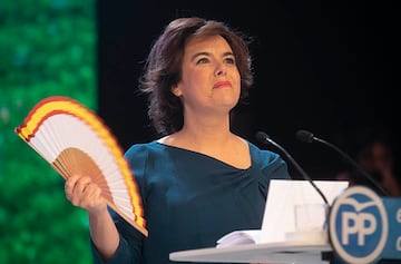 Imagen de Soraya Sáenz de Santamaría en su paso por el Partido Popular.