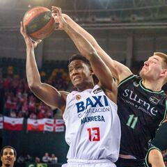 Resumen del Bilbao Basket vs. Baxi Manresa, jornada 17 de la Liga Endesa