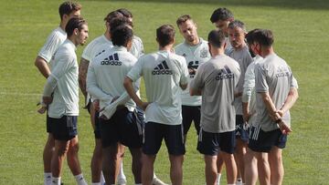 Entrenamiento de España en Kiev.