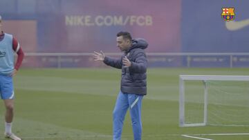 El ejercicio de Xavi que triunfa en redes y fascina a los culés