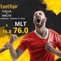 Italia vs. Malta: horario, TV, estadísticas, clasificación y pronósticos