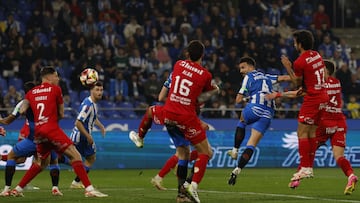 Partido Deportivo de La Coruña - Fuenlabrada.  gol  Pablo Martínez