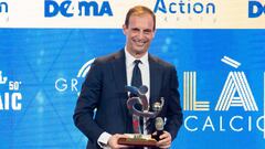 Allegri, en la gala de premios de la Gazzetta dello Sport.