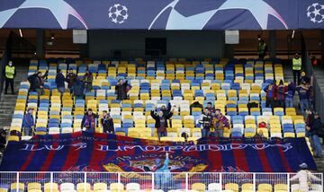 Aficionados del FC Barcelona.